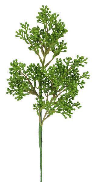 13"L SEEDED EUCALYPTUS SPRAY LIGHT GREEN