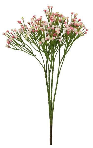 15"L BABY'S BREATH SPRAY PINK/IVORY
