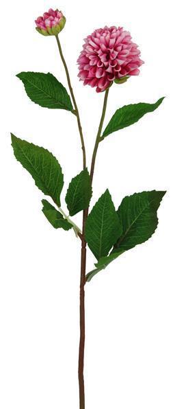 21"L DAHLIA SPRAY FUCHSIA/WHITE