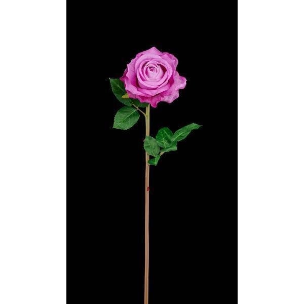 24"L FABRIC ROSE STEM LAVENDER