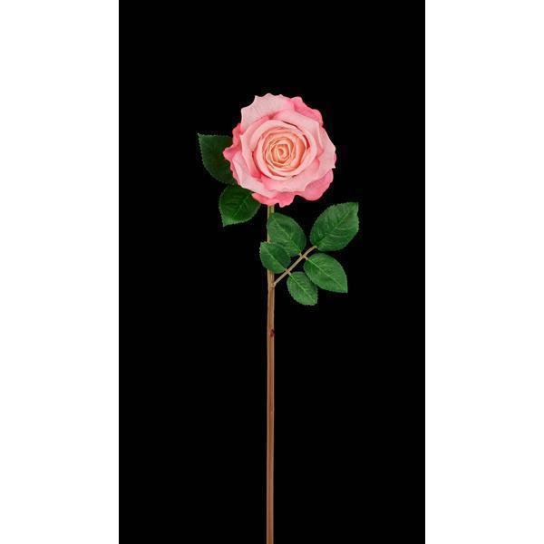 24"L FABRIC ROSE STEM PINK