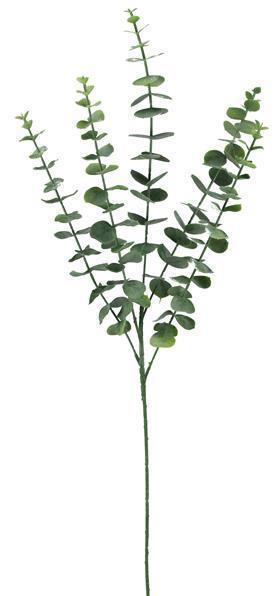 27"L EUCALYPTUS SPRAY X 5 DUSTY 2 - TONE GREEN