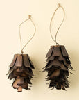 Bronze Pinecone Holiday Ornament M