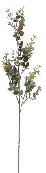 30"PLASTIC MINI EUCALYPTUS SPRAY OLIVE GREEN/BURGUNDY