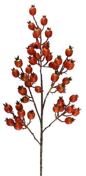 31"L WILD ROSE HIP SPRAY ORANGE
