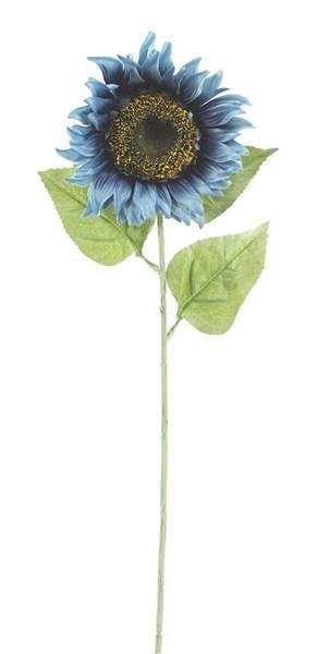 33"L X 6.5"DIA SUNFLOWER STEM SMOKE BLUE/NAVY