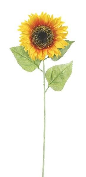 33"L X 6.5"DIA SUNFLOWER STEM YELLOW GOLD/DARK ORANGE
