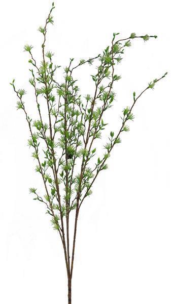 34"L THISTLE LEAF SPRAY X 3 2 - TONE GREEN