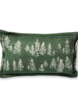 Aspen Lumbar Pillow Green Cotton Christmas