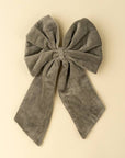 Velvet Bow Clip, Cypress