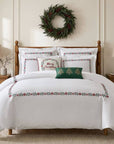 Holly & Thistle Embroidered Metalic Trees Pillow 12x18