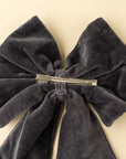 Velvet Bow Clip, Cypress