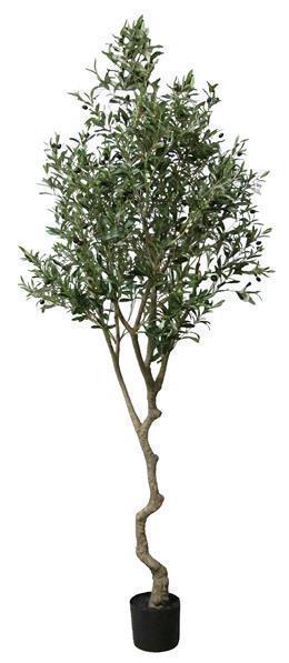 95"H POTTED OLIVE TREE GREEN
