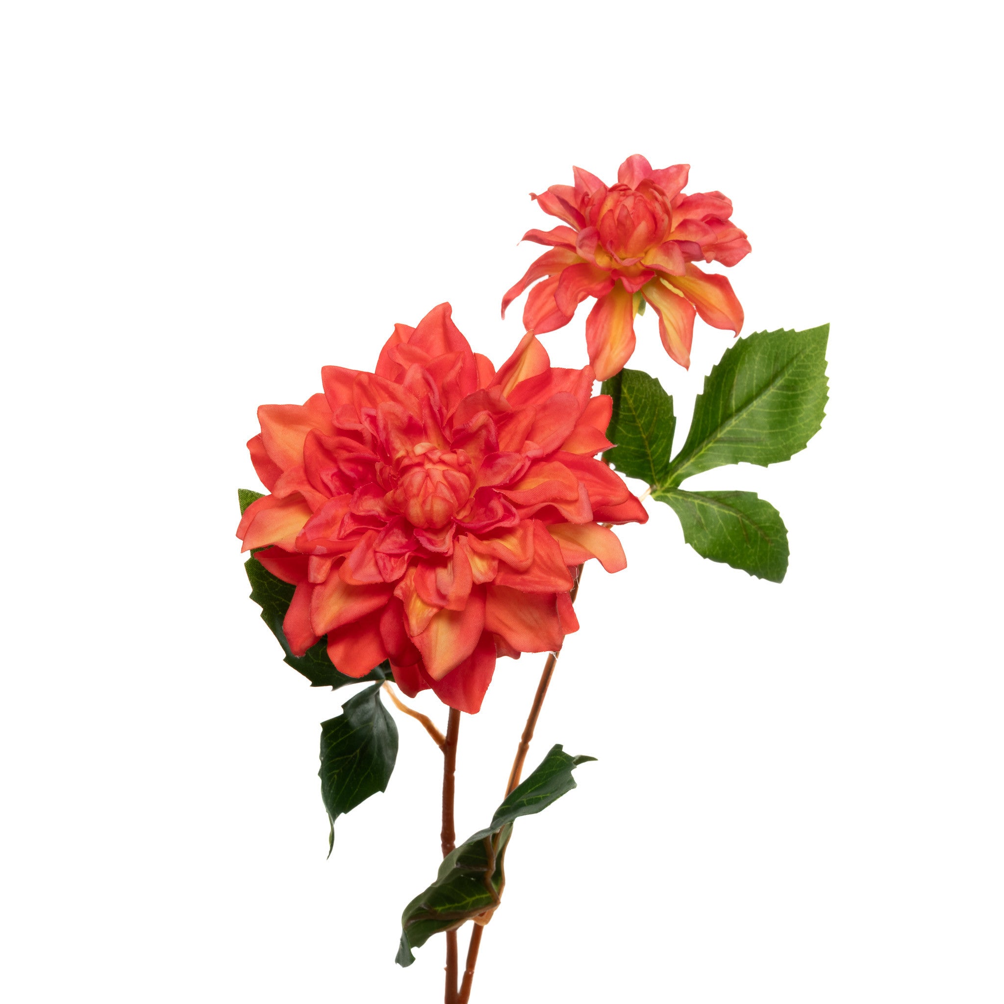 Real Touch Dahlia 24 Inch Orange Flowers