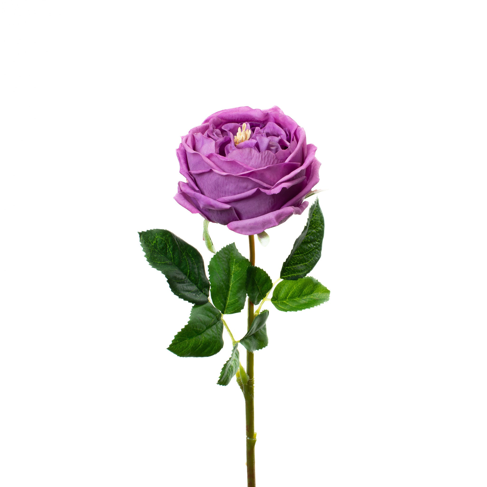 Real Touch Lilac English Rose 17 Inch