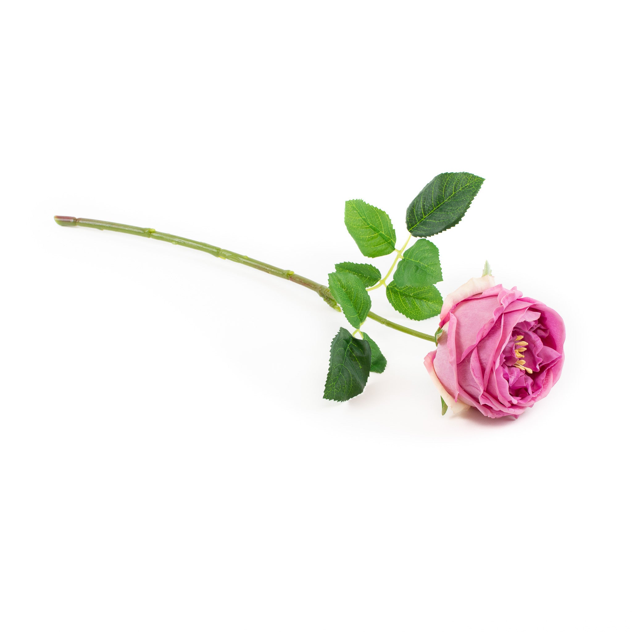 Real Touch Mauve English Rose 17 Inch