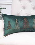 Christmas Tree Beaded Throw Pillow