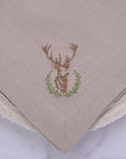 Laurel Wreath Stag Large Napkin