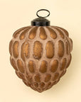Heirloom Cone Holiday Ornament, Rustic Pink