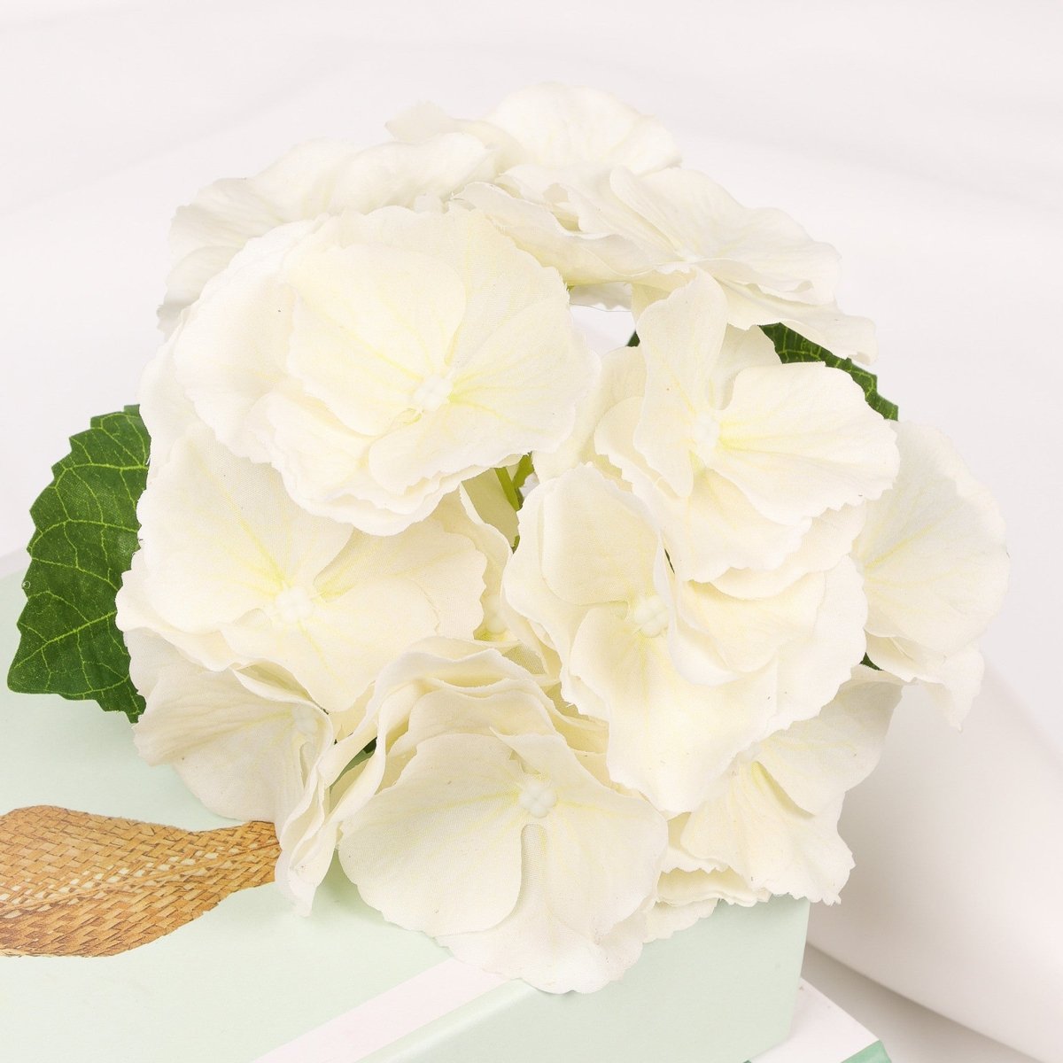 Real Touch Hydrangea - Ivory - 6 Inch X 14 Inch