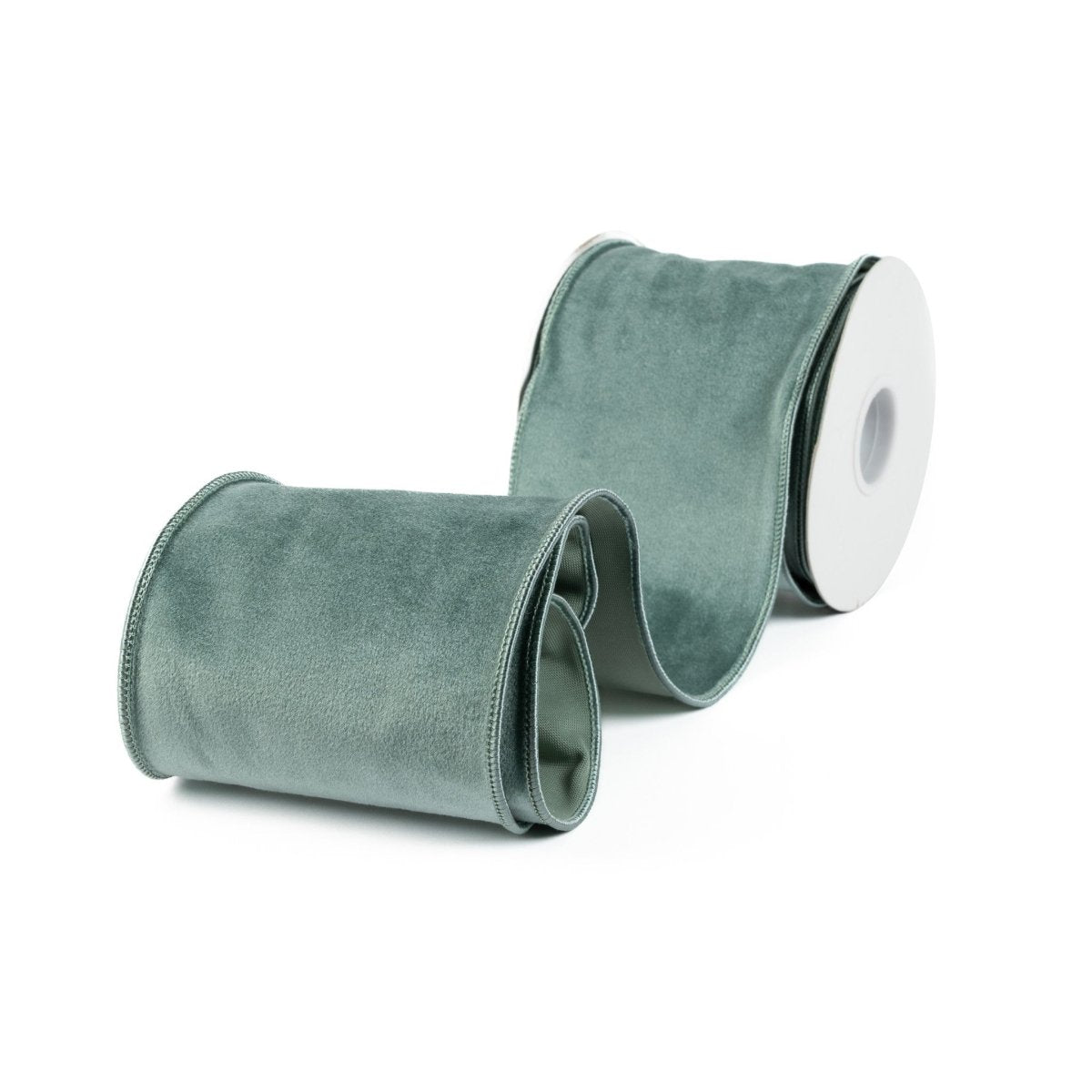 Velvet Ribbon 4" X 10 Yd - Celadon