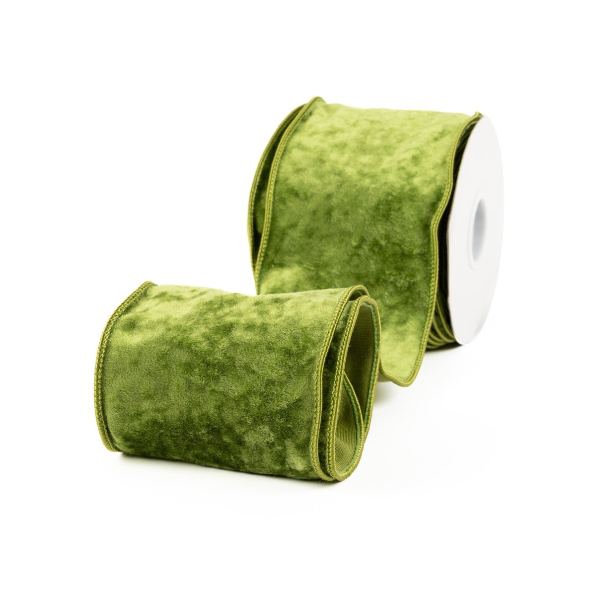 Velvet Ribbon 4" X 10 Yd - Fresh Green