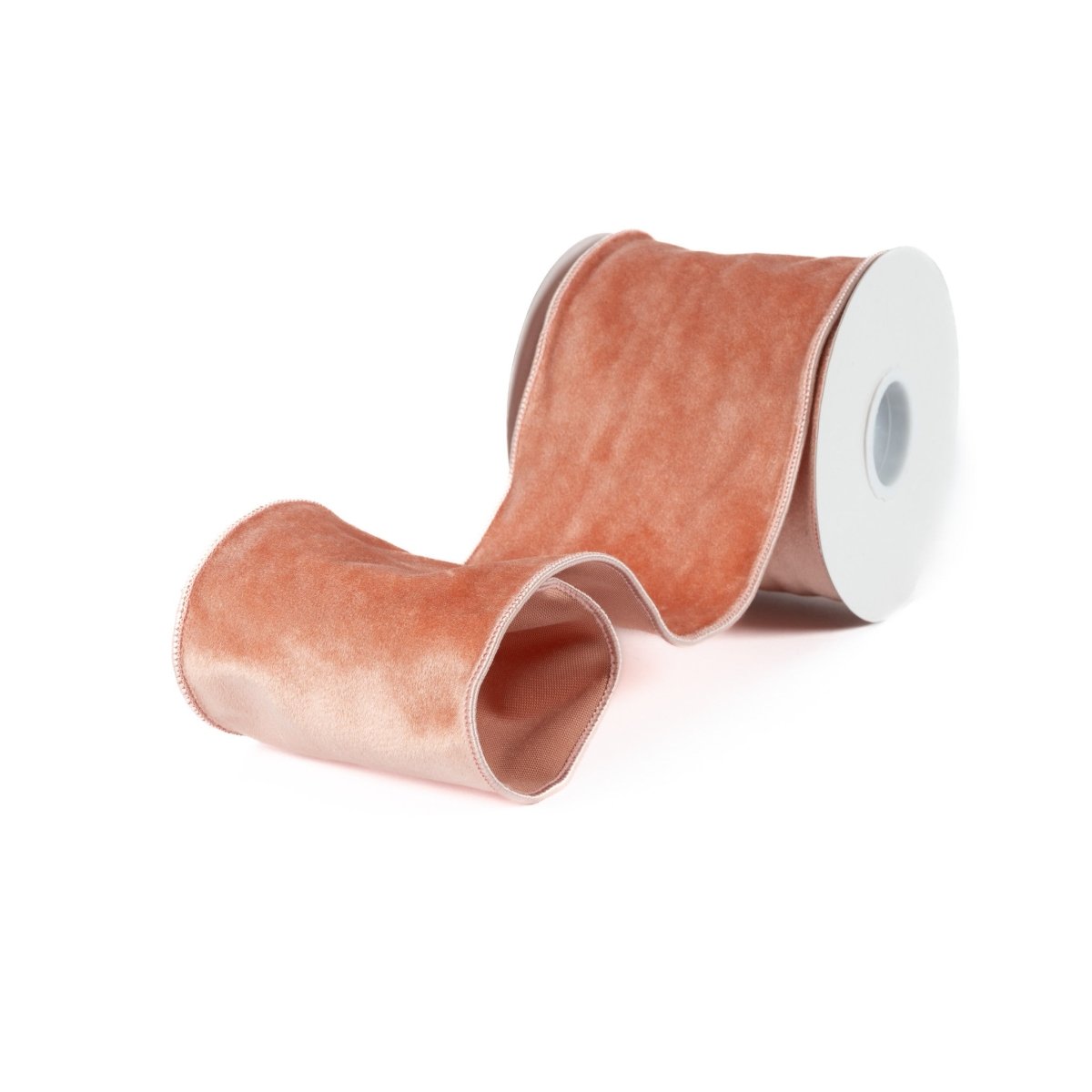 Velvet Ribbon 4" X 10 Yd - Salmon