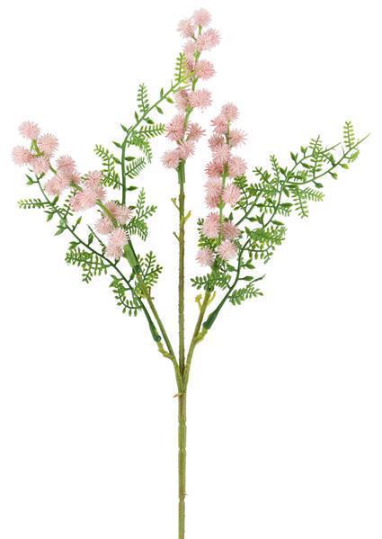 18.5"L FERN/MINI BURR SPRAY PINK