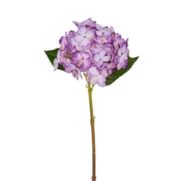 18"L FABRIC HYDRANGEA STEM LAVENDER