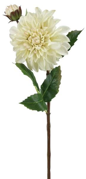 20.5"L DAHLIA FLOWER STEM IVORY