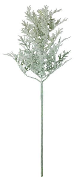 23.5" DUSTY MILLER FROSTED SPRAY WHITE/GREEN