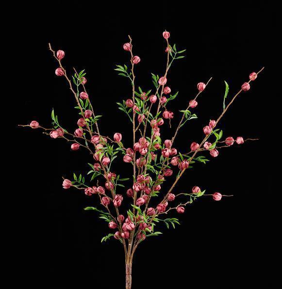 23"L FLOWER BUD SPRAY BURGUNDY