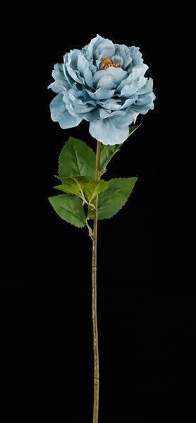 25.5"L PEONY STEM SMOKE BLUE/CREAM