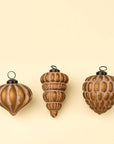 Heirloom Cone Holiday Ornament, Rustic Pink