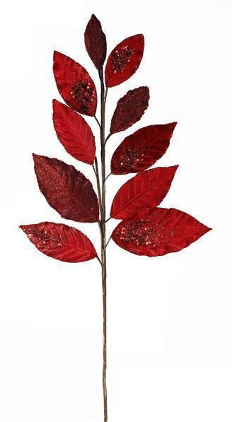 29"L MAGNOLIA LEAF SPRAY RED