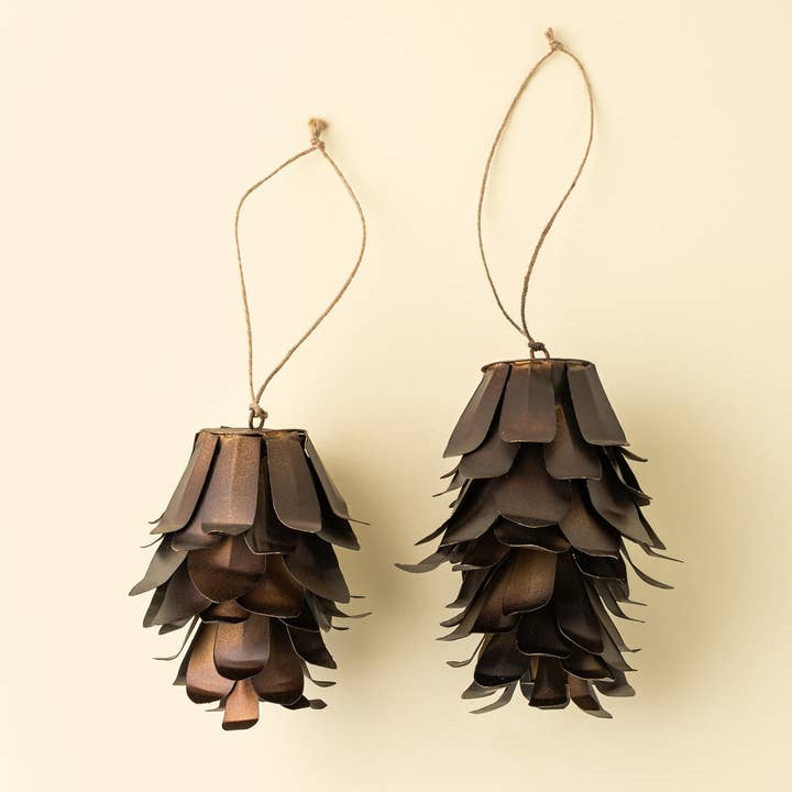 Bronze Pinecone Holiday Ornament M