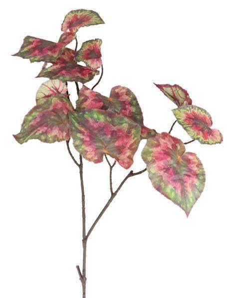 30.5"L BEGONIA LEAF SPRAY GREEN/RED