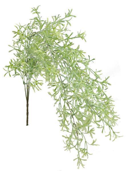 31"L TEA LEAF HANGING SPRAY GREY GREEN