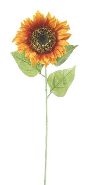 33"L X 6.5"DIA SUNFLOWER STEM ORANGE/BURNT ORANGE