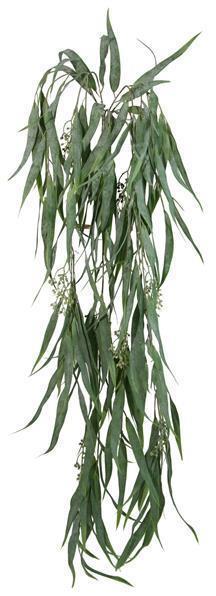 38"L DUSTY GREEN GRASS HANGING SPRAY WITH SEEDS