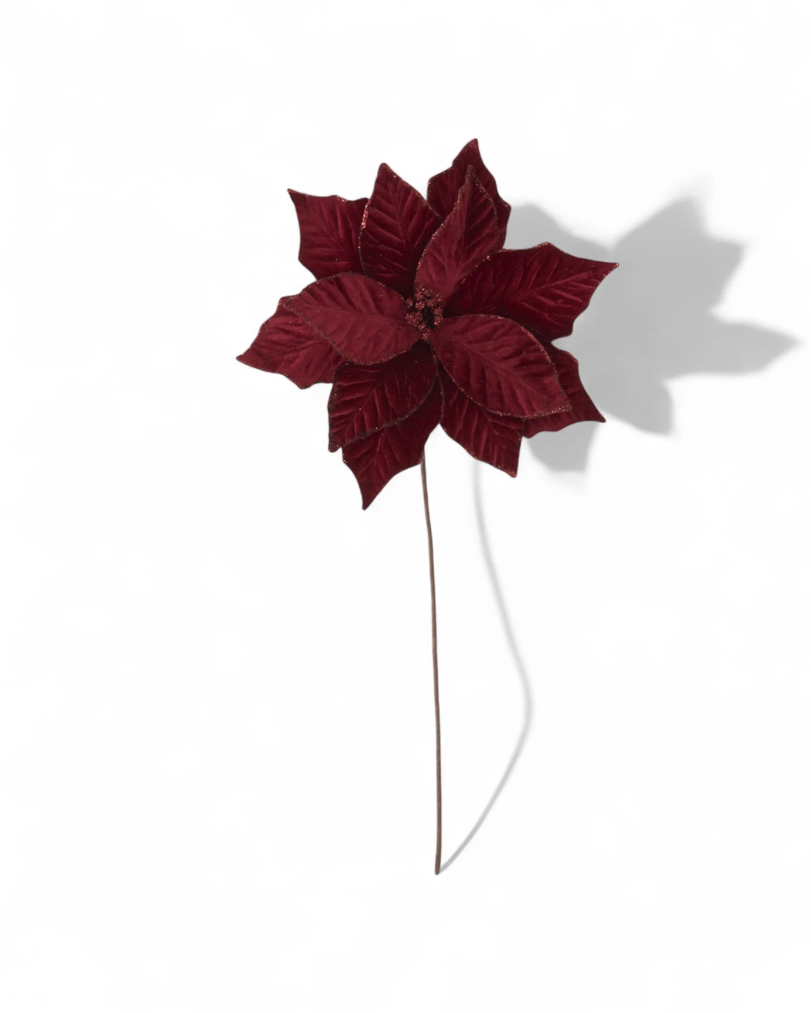 20 Inch Red Poinsettia Stem