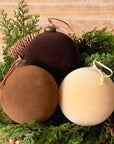 Mark Roberts Assorted Brown Velvet Ornaments Box of 6
