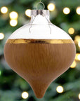 Birch Wood Painted Glass Ornaments