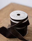 Brown Velvet Holiday Ribbon