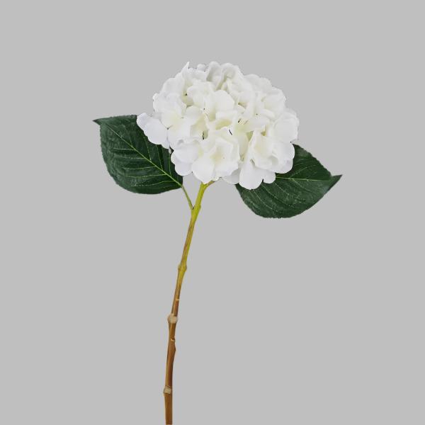 7"x 19 DIA HYDRANGEA STEM; WHITE