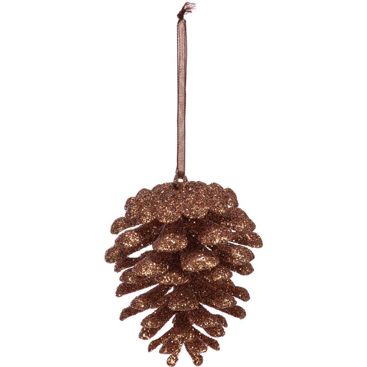 Small Pinecone Christmas Ornament Set