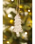 Rustic Pine Holiday Ornaments S/2
