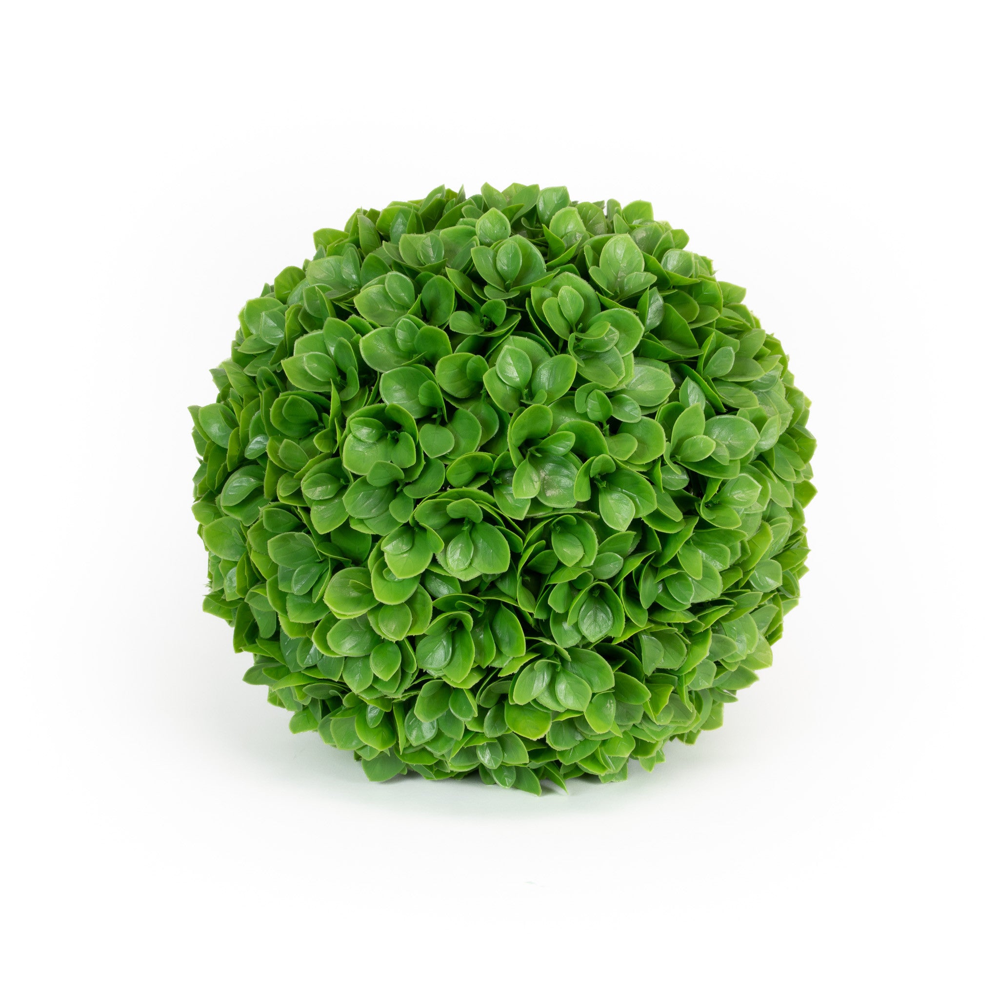 Faux Jade Leaf Ball - 11 Inch