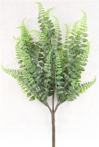 17"L MIXED FERN BUSH GREEN