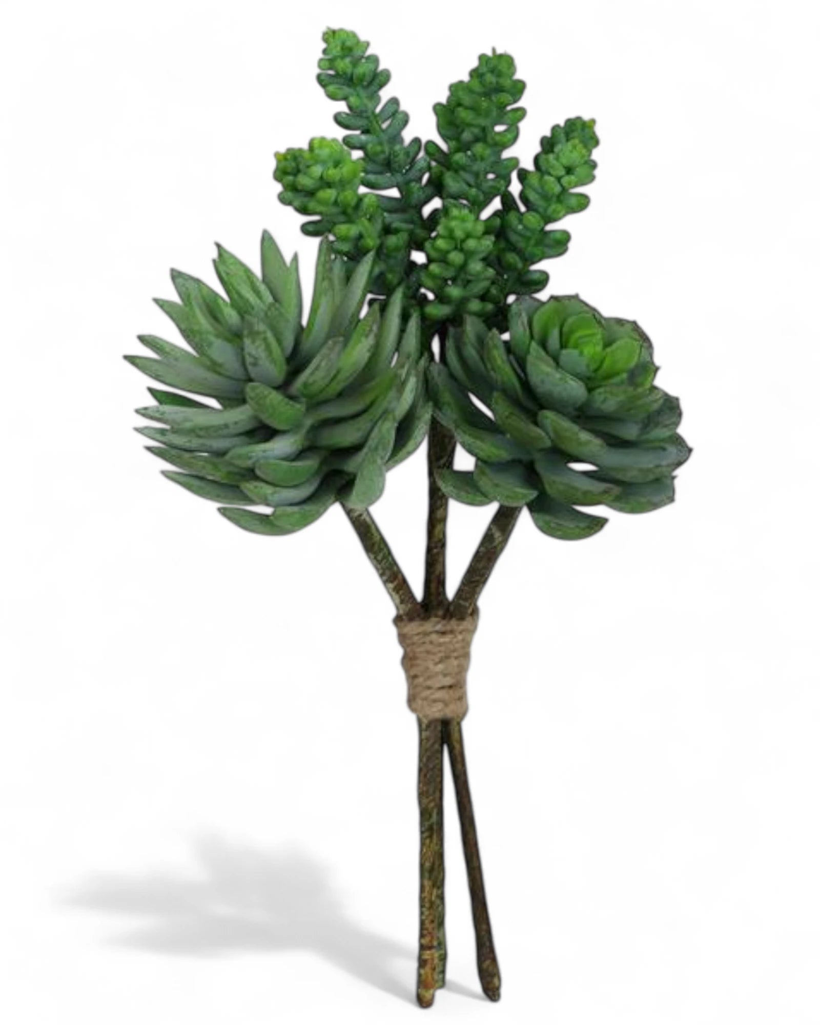 9"H MIXED SUCCULENT BUSH GREEN
